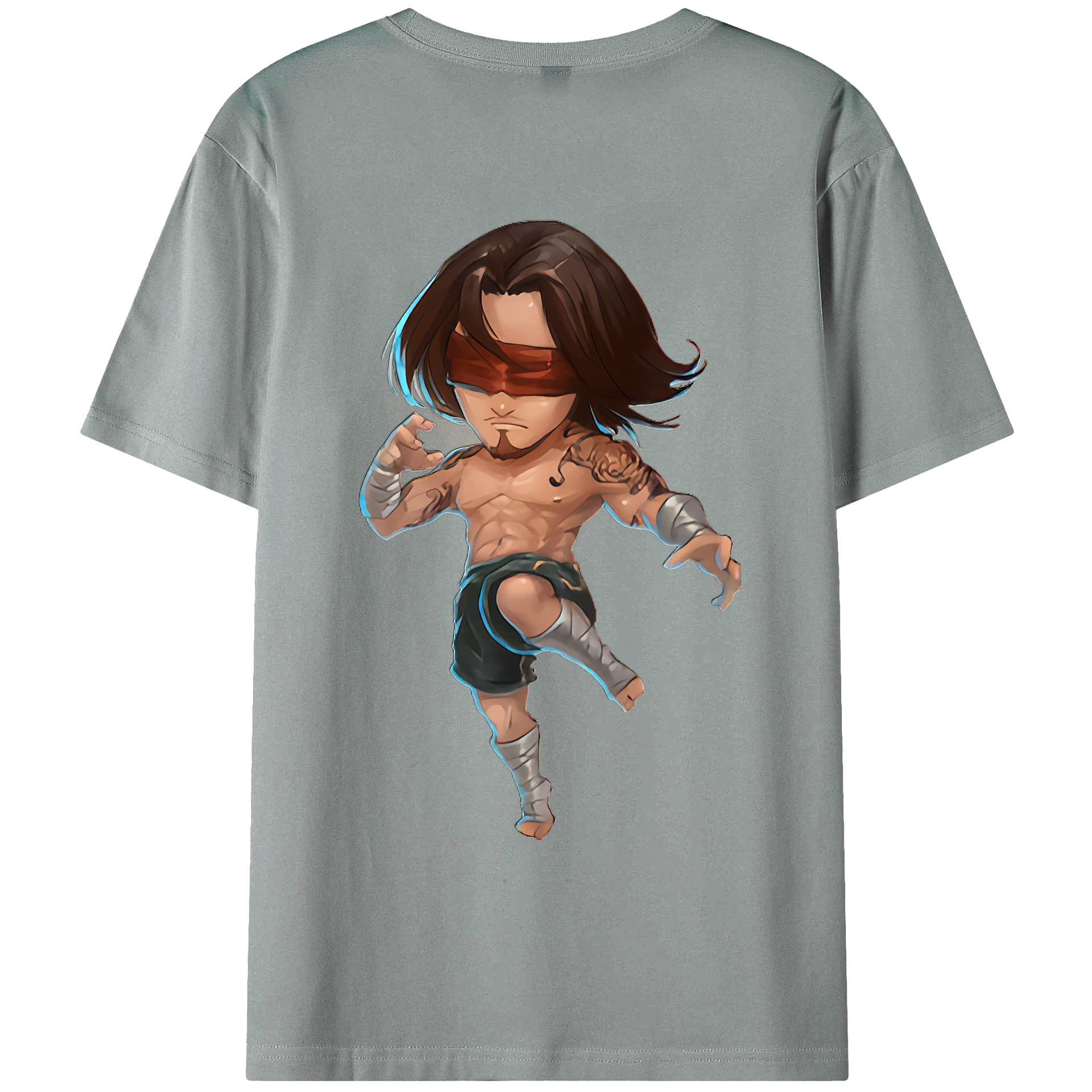 （画像用） リーグ・オブ・レジェンド League of Legends LOL 綿100％ メンズ半袖Tシャツ（バックプリント） 通気性